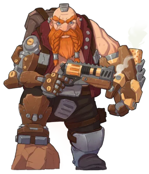 Sergent Cliff - Famous character from The most badass Dwarves of the Galaxy
