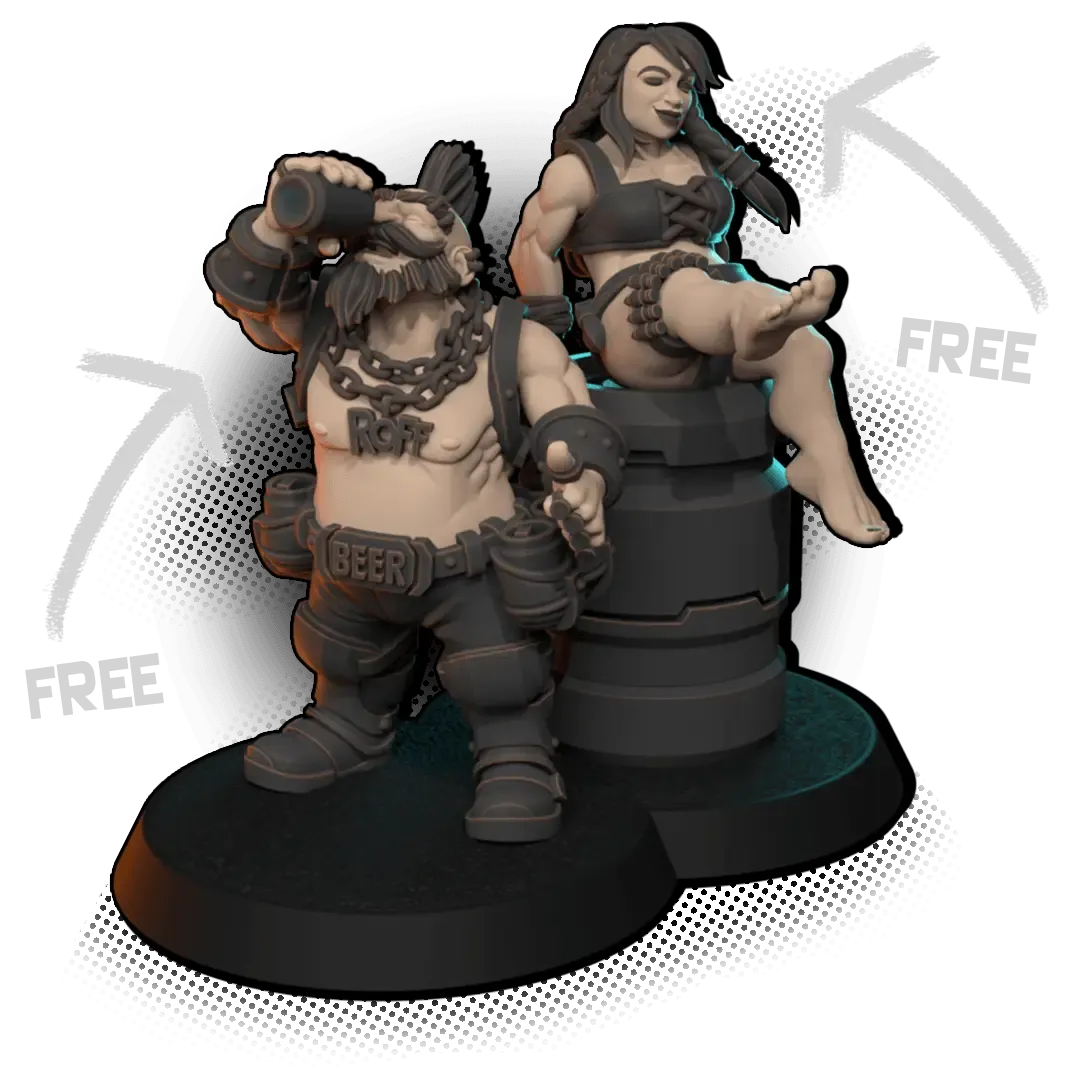 Roffman & Pinup - Free miniature